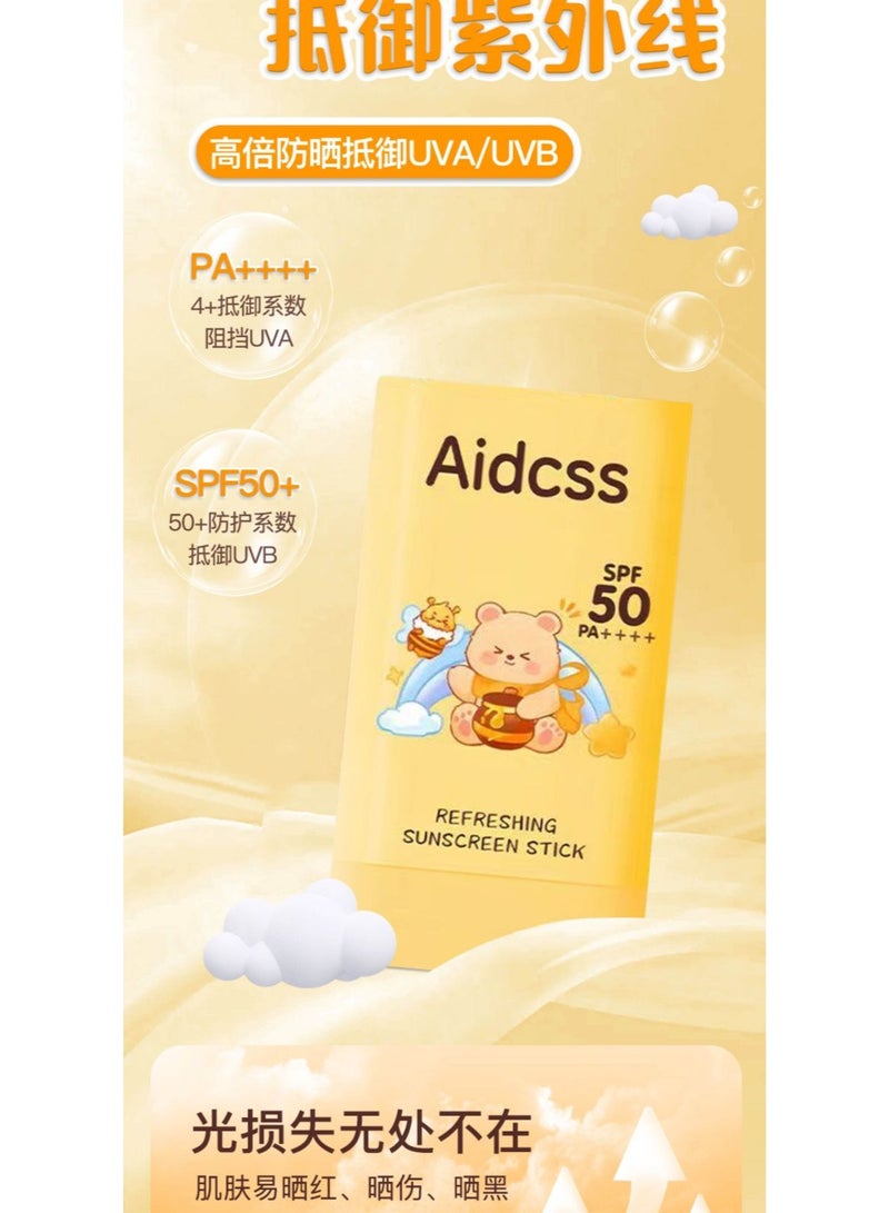AIDCSS SUNSCREEN STICK SPF 50+ NON-STICKY -WATERPROOF -20g - Image 3